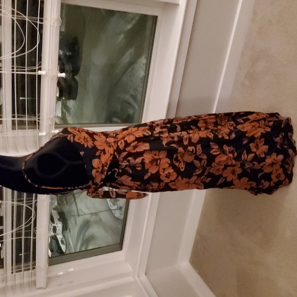 Free People The Perfect Square Neck Sleeveless Floral Midi Sundress - Picture 7 of 16